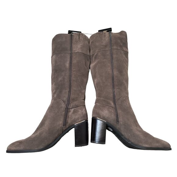 Bandolino Ollia Tall Suede Leather Block Heel Boot Women's size 9 - Picture 9 of 13